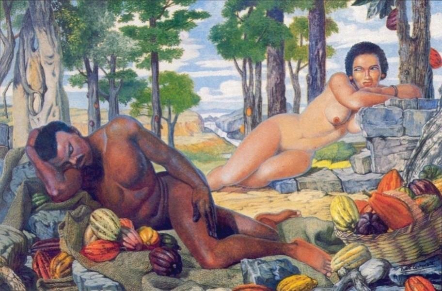 El Cacao, pintura