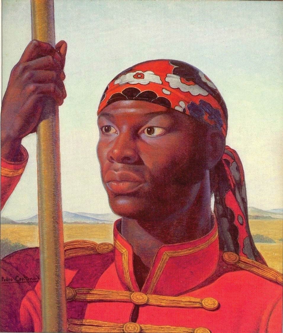 El Negro Primero, pintura